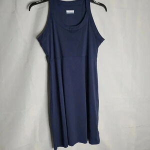 Columbia Navy Blue Sleeveless Tank Knee Length Dress Size L Sportswear